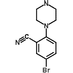 CAS#: 791846-41-8, 5-Bromo-2-(1-piperazinyl)benzonitrile