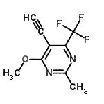 CAS#: 792934-98-6, 5-Ethynyl-4-methoxy-2-methyl-6-(trifluoromethyl)pyrimidine