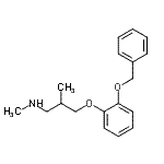 CAS#: 79306-72-2, 3-[2-(Benzyloxy)phenoxy]-N,2-dimethyl-1-propanamine