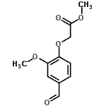 CAS 登录号：79317-30-9， 甲基(4-甲酰基-2-甲氧基苯氧基)乙酸酯