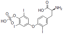 CAS#: 79349-15-8, (2S)-2-Amino-3-[4-(3,5-Diiodo-4-Sulfooxyphenoxy)-3-Iodophenyl]Propanoic Acid