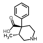 CAS#: 793621-70-2, (3R,4S)-3-Methyl-4-phenyl-4-piperidinecarboxylic acid