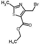 CAS 登录号：79387-74-9， 乙基4-(溴甲基)-2-甲基-1,3-噻唑-5-羧酸酯