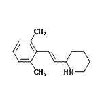 CAS 登录号：794472-43-8， 2-[(E)-2-(2,6-二甲基苯基)乙烯基]哌啶