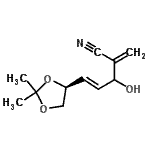 CAS#: 794527-75-6, (4E)-5-[(4S)-2,2-Dimethyl-1,3-dioxolan-4-yl]-3-hydroxy-2-methylene-4-pentenenitrile