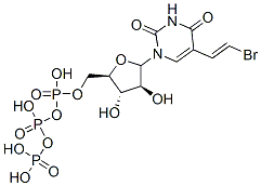 CAS 登录号：79551-90-9， [(2R,3S,4S,5R)-5-[5-[(E)-2-溴乙烯基]-2,4-二氧代嘧啶-1-基]-3,4-二羟基四氢呋喃-2-基]甲基(羟基-膦酰氧基磷酰)氢磷酸酯