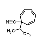 CAS#: 79574-42-8, 1-Isopropyl-2,4,6-cycloheptatriene-1-carbonitrile