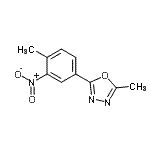 CAS 登录号：796070-74-1， 2-甲基-5-(4-甲基-3-硝基苯基)-1,3,4-恶二唑