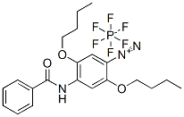 CAS 登录号:79637-86-8, 4-苯甲酰胺基-2,5-二丁氧基偶氮苯六氟磷酸盐