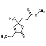 CAS#: 796866-54-1, Methyl 3-[(2R)-4-ethyl-2-methyl-5-oxo-2,5-dihydro-2-furanyl]propanoate