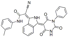 CAS#: 79694-44-3, (2Z)-2-Cyano-N-(3-Methylphenyl)-2-[(3E)-3-(2,4,6-Trioxo-1-Phenyl-1,3-Diazinan-5-Ylidene)Isoindol-1-Ylidene]Acetamide
