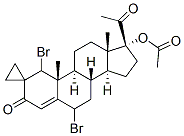 CAS#: 79694-56-7, [(8R,9S,10R,13S,14S,17R)-17-Acetyl-6-(Dibromomethylidene)-10,13-Dimethyl-3-Oxo-1,2,7,8,9,11,12,14,15,16-Decahydrocyclopenta[a]Phenanthren-17-Yl] Acetate