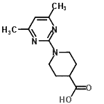 CAS#: 797028-97-8, 1-(4,6-Dimethyl-2-pyrimidinyl)-4-piperidinecarboxylic acid