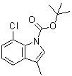 CAS 登录号：797031-78-8， 7-氯-3-甲基-1H-吲哚-1-羧酸叔丁酯