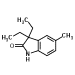 CAS#: 797052-04-1, 3,3-Diethyl-5-methyl-1,3-dihydro-2H-indol-2-one
