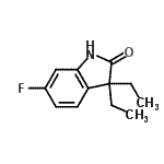 CAS#: 797052-10-9, 3,3-Diethyl-6-fluoro-1,3-dihydro-2H-indol-2-one