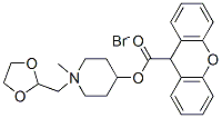CAS#: 79708-72-8, [1-(1,3-Dioxolan-2-Ylmethyl)-1-Methylpiperidin-1-Ium-4-Yl] 9H-Xanthene-9-Carboxylate Bromide