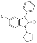 CAS#: 79759-44-7, 5-Chloro-1-Cyclopentyl-3-Phenylbenzimidazol-2-One