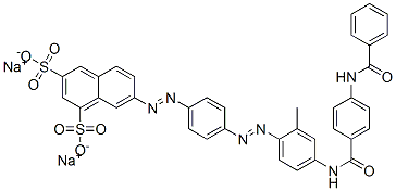 CAS#: 79770-26-6, Disodium 7-[4-[4-[[4-(Benzoylamino)Benzoyl]Amino]-2-Methylphenyl]Diazenylphenyl]Diazenylnaphthalene-1,3-Disulfonate