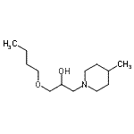 CAS#: 797789-54-9, 1-Butoxy-3-(4-methyl-1-piperidinyl)-2-propanol