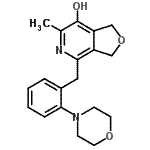 CAS#: 79784-17-1, 6-Methyl-4-[2-(4-morpholinyl)benzyl]-1,3-dihydrofuro[3,4-c]pyridin-7-ol