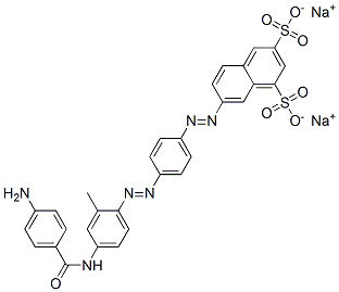 CAS#: 79793-03-6, Disodium 7-[4-[4-[(4-Aminobenzoyl)Amino]-2-Methylphenyl]Diazenylphenyl]Diazenylnaphthalene-1,3-Disulfonate