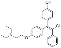 CAS 登录号：79838-51-0， 4-[(E)-2-氯-1-[4-(2-二乙基氨基乙氧基)苯基]-2-苯乙烯基]苯酚