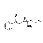CAS#: 798553-68-1, 2-Methyl-3-[(1E)-2-phenyl-1-buten-3-yn-1-yl]-2-propyloxirane