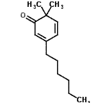 CAS 登录号：798553-78-3， 3-己基-6,6-二甲基-2,4-环己二烯-1-酮