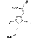 CAS 登录号：799253-17-1， {[1-(2-甲氧基乙基)-2,5-二甲基-1H-吡咯-3-基]亚甲基}丙二腈