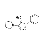 CAS#: 799813-89-1, 1-Methyl-2-phenyl-5-(1-pyrrolidinyl)-1H-imidazole