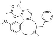 CAS#: 79989-25-6, (-)-6,7,8,9-Tetrahydro-2,12-Dimethoxy-7-Methyl-6-(Phenylmethyl)-5H-Dibenz(d,f)Azonin-1-Ol Acetate (Ester)