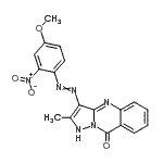 CAS#: 80019-25-6, 3-[(4-Methoxy-2-nitrophenyl)diazenyl]-2-methylpyrazolo[5,1-b]quinazolin-9(1H)-one