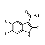 CAS#: 800400-55-9, 1-(2,5,6-Trichloro-1H-indol-3-yl)ethanone
