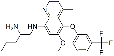 CAS#: 80065-56-1, N-[6-Methoxy-4-Methyl-5-[3-(Trifluoromethyl)Phenoxy]Quinolin-8-Yl]Pentane-1,2-Diamine