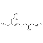 CAS#: 801172-04-3, 1-(3-Ethyl-5-methylphenoxy)-3-(methylamino)-2-propanol
