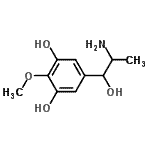 CAS#: 801178-17-6, 5-(2-Amino-1-hydroxypropyl)-2-methoxy-1,3-benzenediol