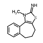 CAS#: 801187-31-5, 1-Methyl-1,4,5,6-tetrahydro-2H-benzo[6,7]cyclohepta[1,2-d][1,3]thiazol-2-imine