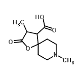 CAS#: 801205-46-9, 3,8-Dimethyl-2-oxo-1-oxa-8-azaspiro[4.5]decane-4-carboxylic acid