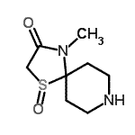 CAS#: 801216-34-2, 4-Methyl-1-thia-4,8-diazaspiro[4.5]decan-3-one 1-oxide