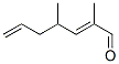 CAS 登录号：80192-48-9， (2E)-2,4-二甲基-2,6-庚二烯醛