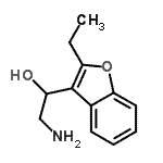 CAS#: 801991-63-9, 2-Amino-1-(2-ethyl-1-benzofuran-3-yl)ethanol