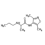 CAS#: 802023-79-6, N-(3,5-Dimethyl-1,2-oxazol-4-yl)-N<sup>2</sup>-propylalaninamide