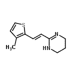 CAS#: 802030-14-4, 2-[(E)-2-(3-Methyl-2-thienyl)vinyl]-1,4,5,6-tetrahydropyrimidine