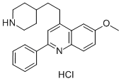 CAS#: 80221-73-4, 6-Methoxy-2-Phenyl-4-(2-(4-Piperidinyl)Ethyl)Quinoline Monohydrochloride
