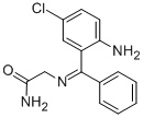 CAS#: 80222-81-7, (E)-2-(((2-Amino-5-chlorophenyl)phenylmethylene)amino)acetamide