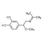 CAS#: 802261-67-2, 4-[2-(Isopropylideneamino)-1-methoxyethyl]-1,2-benzenediol