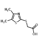 CAS#: 802274-42-6, [(4,5-Dimethyl-1,3-thiazol-2-yl)sulfanyl]acetic acid