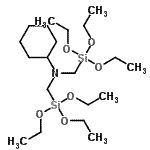 CAS#: 80228-87-1, N,N-bis(triethoxysilylmethyl)cyclohexanamine