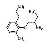 CAS 登录号：802320-65-6， 1-(2-甲基-6-丙基苯氧基)-2-丁胺